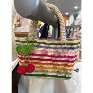 NEW BALDIZ women's mini mae jute tote in multi